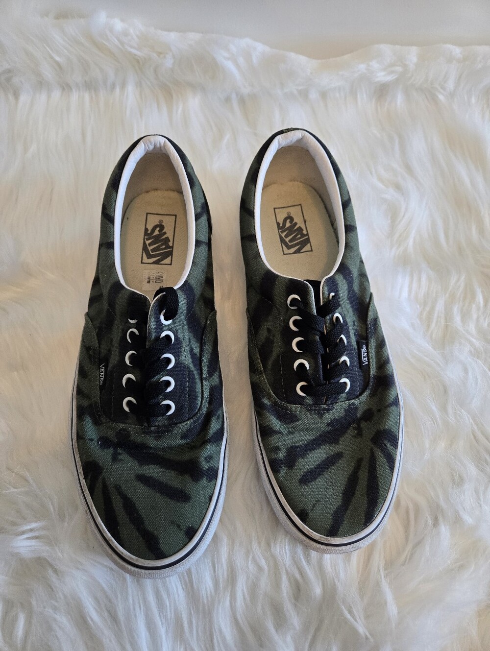 Vans Authentic Camo Sneakers Men's 11.5 Green Black